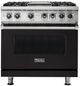 Viking® 5 Series 36'' Onyx Pro Style Dual Fuel Range with Griddle-0