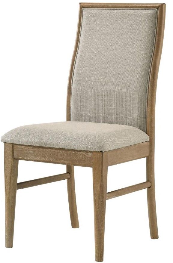 Coaster® Adina Barley/Distressed Light Brown Upholstered Dining Side Chair-2