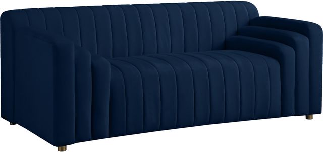 Meridian Furniture Naya Navy Velvet Loveseat-1