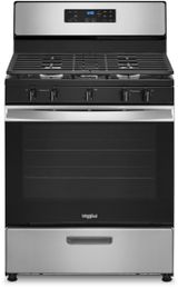 Whirlpool® 30" Stainless Steel Freestanding Gas Range
