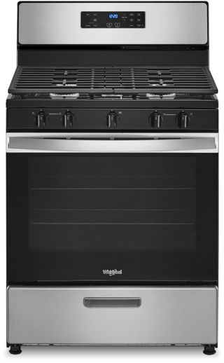 Whirlpool® 30" Stainless Steel Freestanding Gas Range
