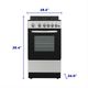 Element® 20" Stainless Steel Freestanding Gas Range-4