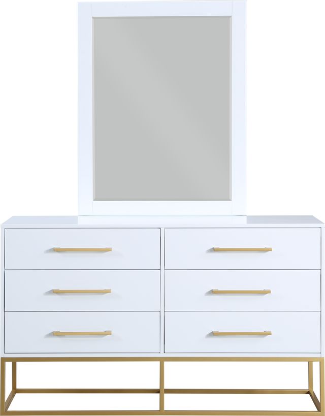 Meridian Furniture Maxine Gold/White Dresser-3