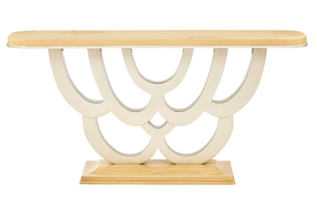 Michael Amini® Camellia Field Caramel Console Table-1