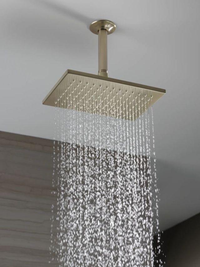 Brizo Siderna® Brilliance® Brushed Nickel Rectangular Raincan Showerhead-2