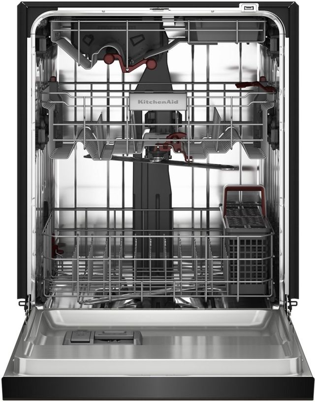 KitchenAid® 24" Black Ore 360° Max Jets™ Third Rack Front Control Built-In Dishwasher with ProDry™ System-14
