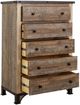 International Furniture Direct Antique Brown Chest-4