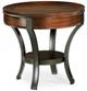 Hammary® Sunset Valley Brown Round End Table with Black Base-0