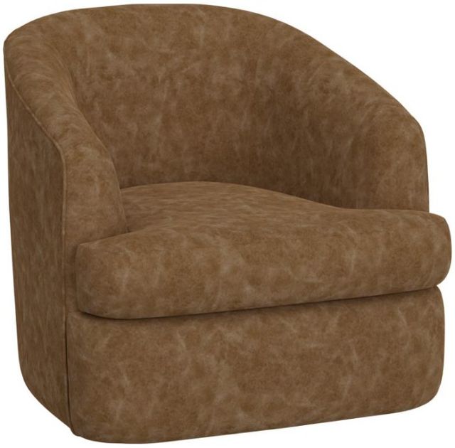International Furniture Direct Tumbi Cognac Swivel Accent Chair-0