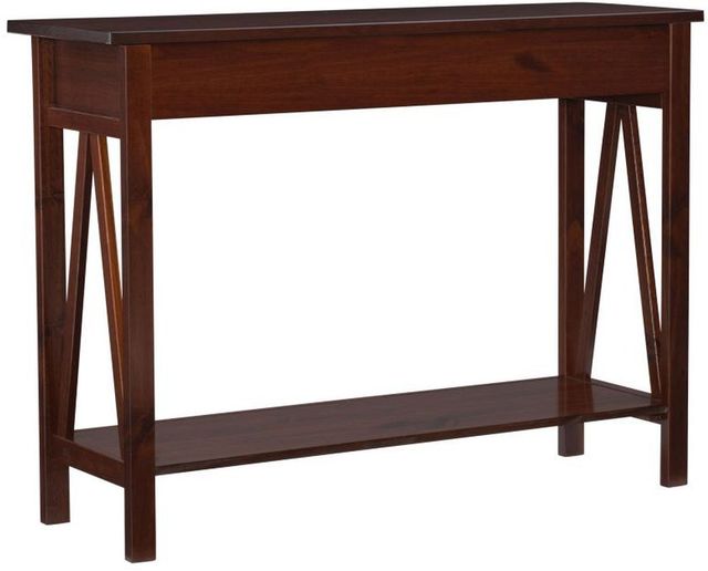 Linon Titian Antique Tobacco Console Table -3