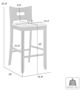 Armen Living Ren Fog/Matte Black Bar Stool-2
