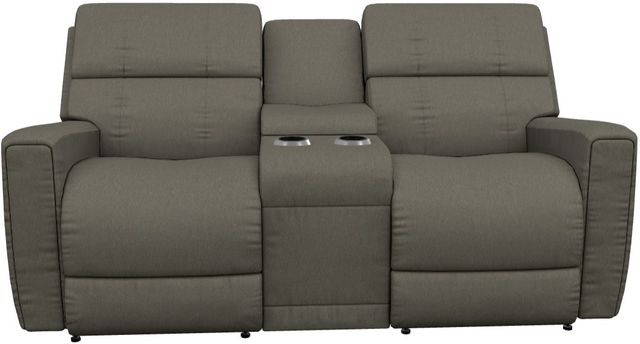 La-Z-Boy® Apollo Smoke Power Reclining Loveseat with Console, Headrest, and Lumbar-1