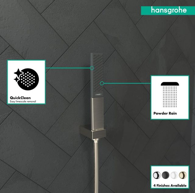 Hansgrohe Rainfinity Brushed Nickel Baton 2.5 GPM Handshower-2
