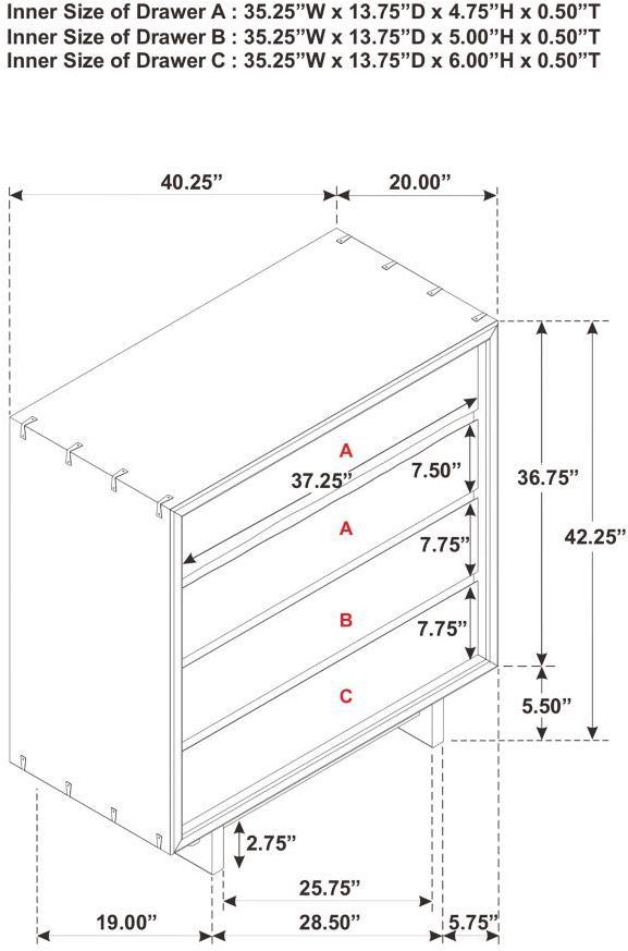 Coaster® Stillwater Weathered Oak Chest-2