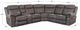 Powell® Galloway 3-Piece Stone Gray Curved Manual Reclining Sectional Sofa-3