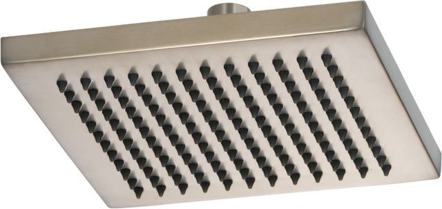 Brizo Essential™ Brilliance® Brushed Nickel 2.5 GPM Linear Square Single-Function Raincan Shower Head-0