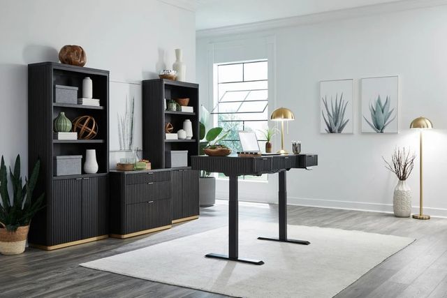 aspenhome® Rylan Dark Roast 60" Lift Desk-2
