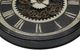 Horloge murale ronde surdimensionnée de 30 po avec chiffres romains sur arrière-plan brun de Monarch Specialties Inc. - Brun-1