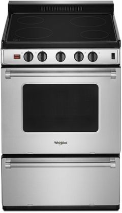 Whirlpool® 24" Stainless Steel Freestanding Electric Range