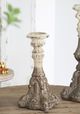 A & B Home Magnesia Gold/White Candle Holder-2