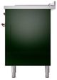Ilve® Nostalgie II Noblesse 60'' Emerald Green Pro Style Dual Fuel Range with Copper Trim-3