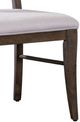 Bassett Mirror Kellan 2-Piece Charcoal Gray/Dawson Platinum Fabric Dining Side Chair-3
