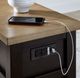 Signature Design by Ashley® Drazmine Brown Chairside End Table with Dark Chocolate Base-4