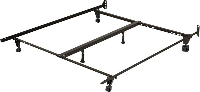 Base de lit double supérieure avec patins de Beaudoin Fortis - Noir-0