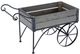 A & B Home Black Trolley Cart Plant Stand-1