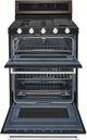 KitchenAid® 30" Black Stainless Steel Freestanding Gas Double Oven Convection Range-3