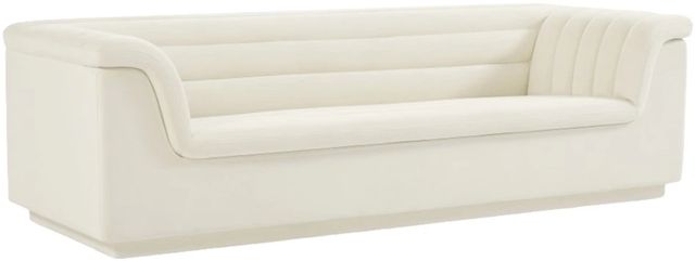 Meridian Furniture Cascade Cream Velvet Sofa-0