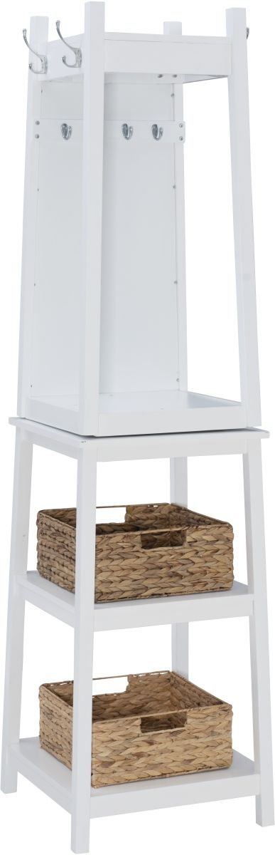 Powell® Jalen White Rotating Coat Rack-0
