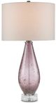 Currey & Company Optimist Off-White/Purple Table Lamp-0