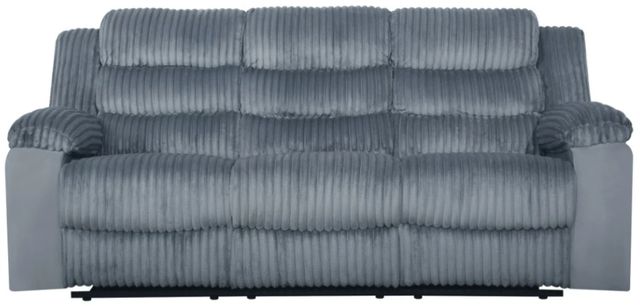 New Classic® Home Furnishings Willow Gray Manual Dual Reclining Sofa-2