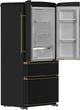 FORNO® Luigi 33" 17.9 Cu. Ft. Black Counter Depth French Door Refrigerator-2