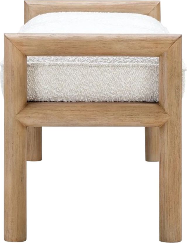 Modus Furniture Dorsey Granola/Ricotta Upholstered Bench-3