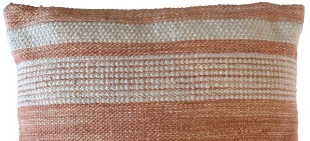 Dovetail Furniture Wilfred Terracota Yarn 20"x20" Outdoor Throw Pillow-1