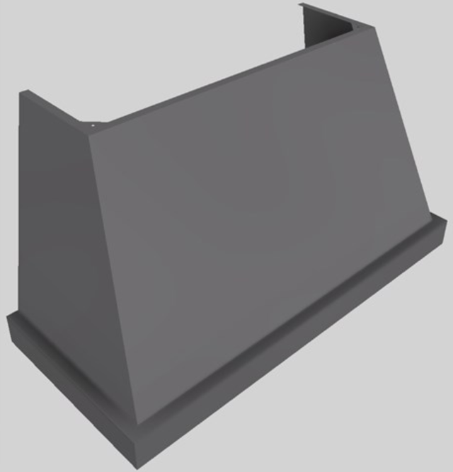 Vent-A-Hood® Designer Series 54" Gunsmoke Wall Mounted Range Hood-1