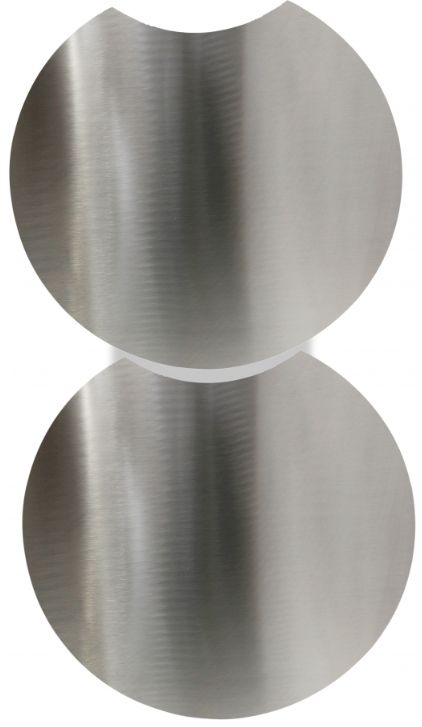 Meridian Furniture Dimple 2-Piece Chrome Nesting Table-2