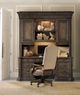 Hooker® Furniture Rhapsody Aurora Ecru/Walnut Leather Tilt Swivel Chair-1