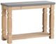 A & B Home Gray Console Table with Taupe Base -1
