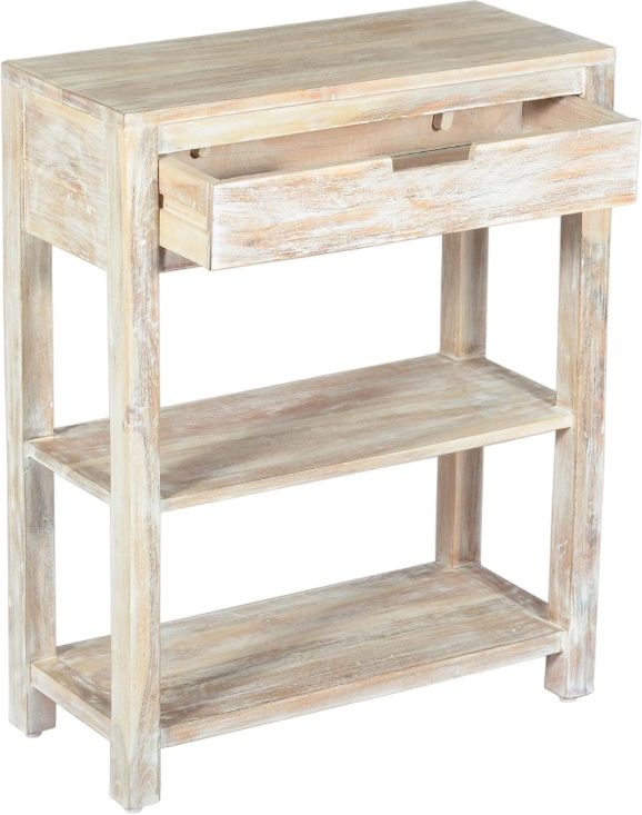 Jofran Inc. Global Archive Reynolds White Wash Accent Table-3