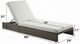 ACME Furniture Salena Beige/Gray Fabric/Wicker 11" Outdoor Patio Sun Lounge-2