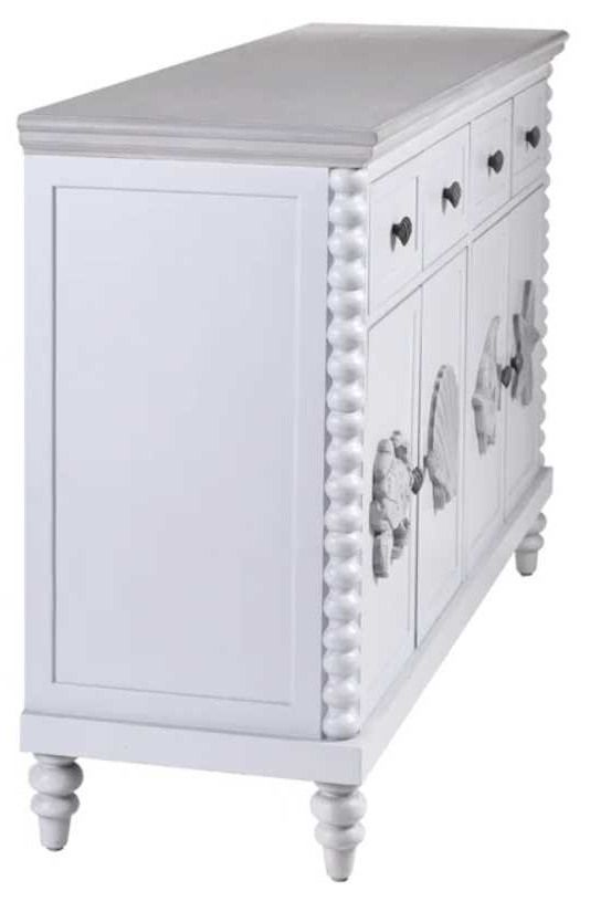 Stylecraft Montauk White Cabinet-1