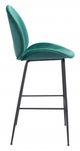 Zuo® Miles Green Bar Chair-2