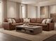 USA Premium Leather Furniture 9940 3-Piece Hickory HM Modular Sectional-1