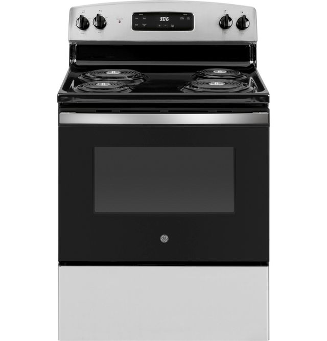 GE® 30" Stainless Steel Freestanding Electric Range-0