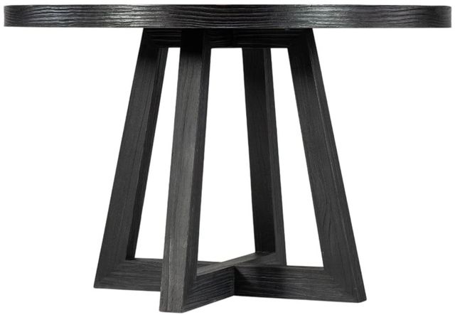 Hooker® Furniture Chapman Charred Black Petite Round Dining Table-0
