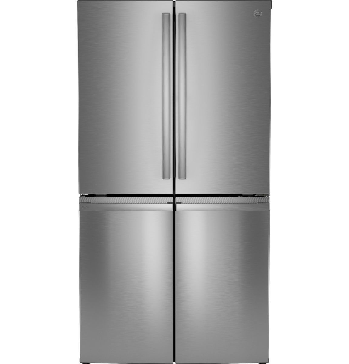GE Profile™ 36 in. 28.3 Cu. Ft. Fingerprint Resistant Stainless Steel Quad French Door Refrigerator with Dual Dispense AutoFill Pitcher