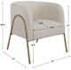 Uttermost® Jacobsen Aged Gold/Off-White Shearling Accent Chair-2